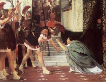 Sir Lawrence Alma Tadema Painting - Proclaiming Claudius Emperor Romantic Sir Lawrence Alma Tadema